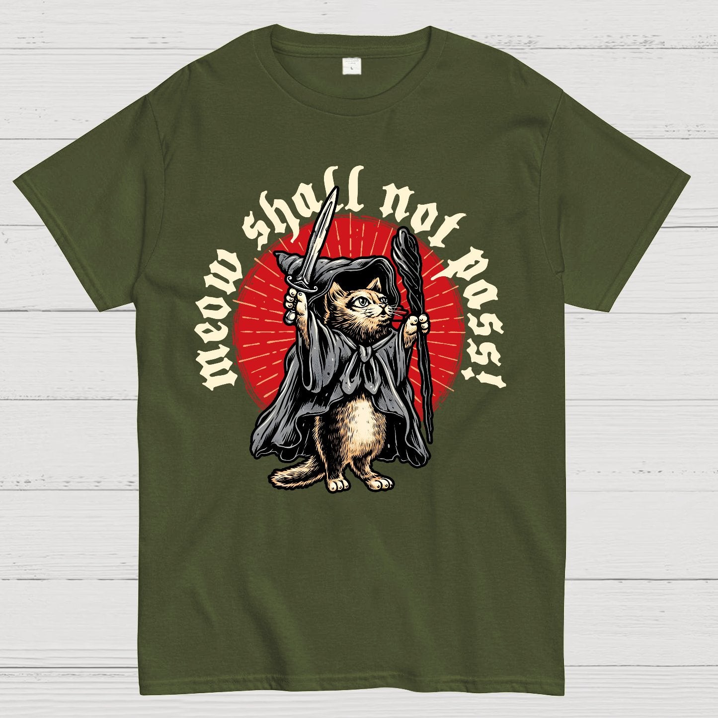 Meow Shall Not Pass Geek T-Shirt