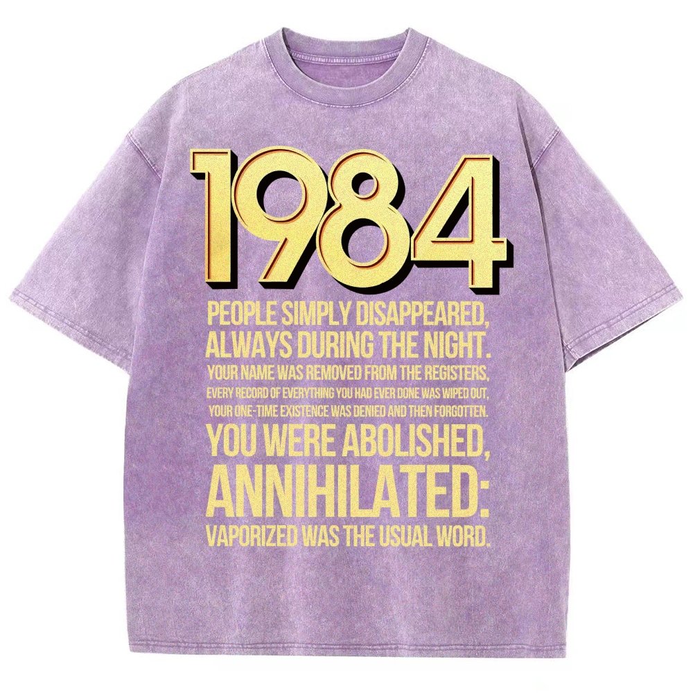 1984-Evaporation-Satire Vintage Distressed T-shirt