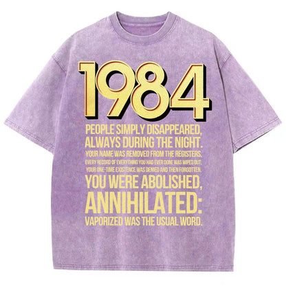 1984-Evaporation-Satire Vintage Distressed T-shirt