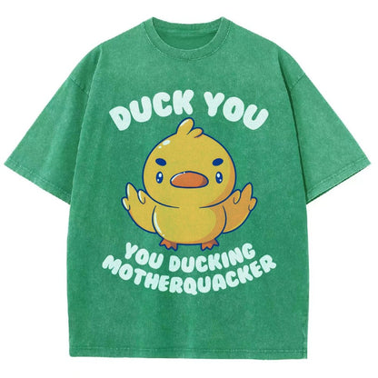 Ducking Motherquacker Vintage Distressed T-shirt