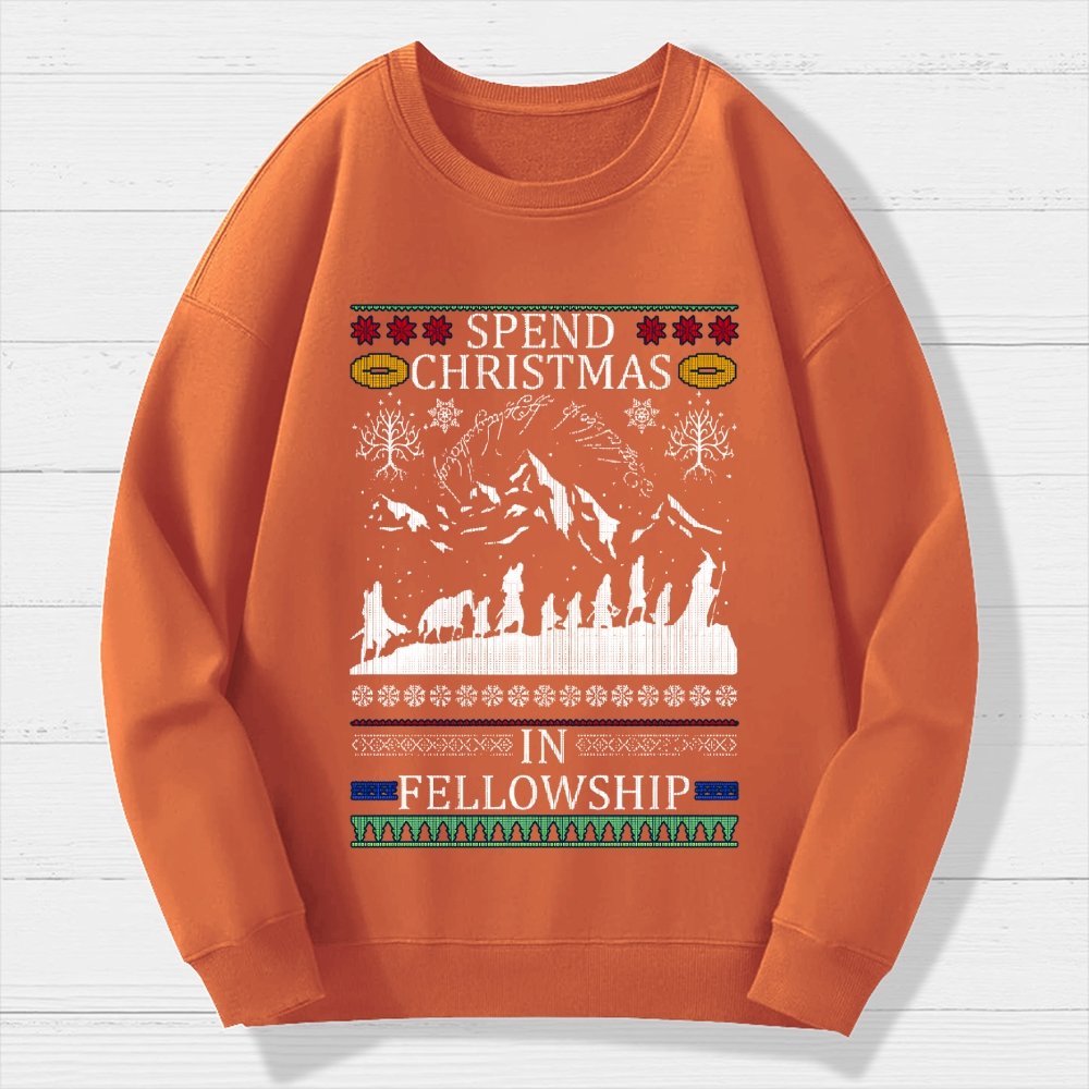 Spent Christmas in Group Geek Cotton Sweatshirt