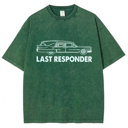 Last Responder Vintage Distressed T-shirt