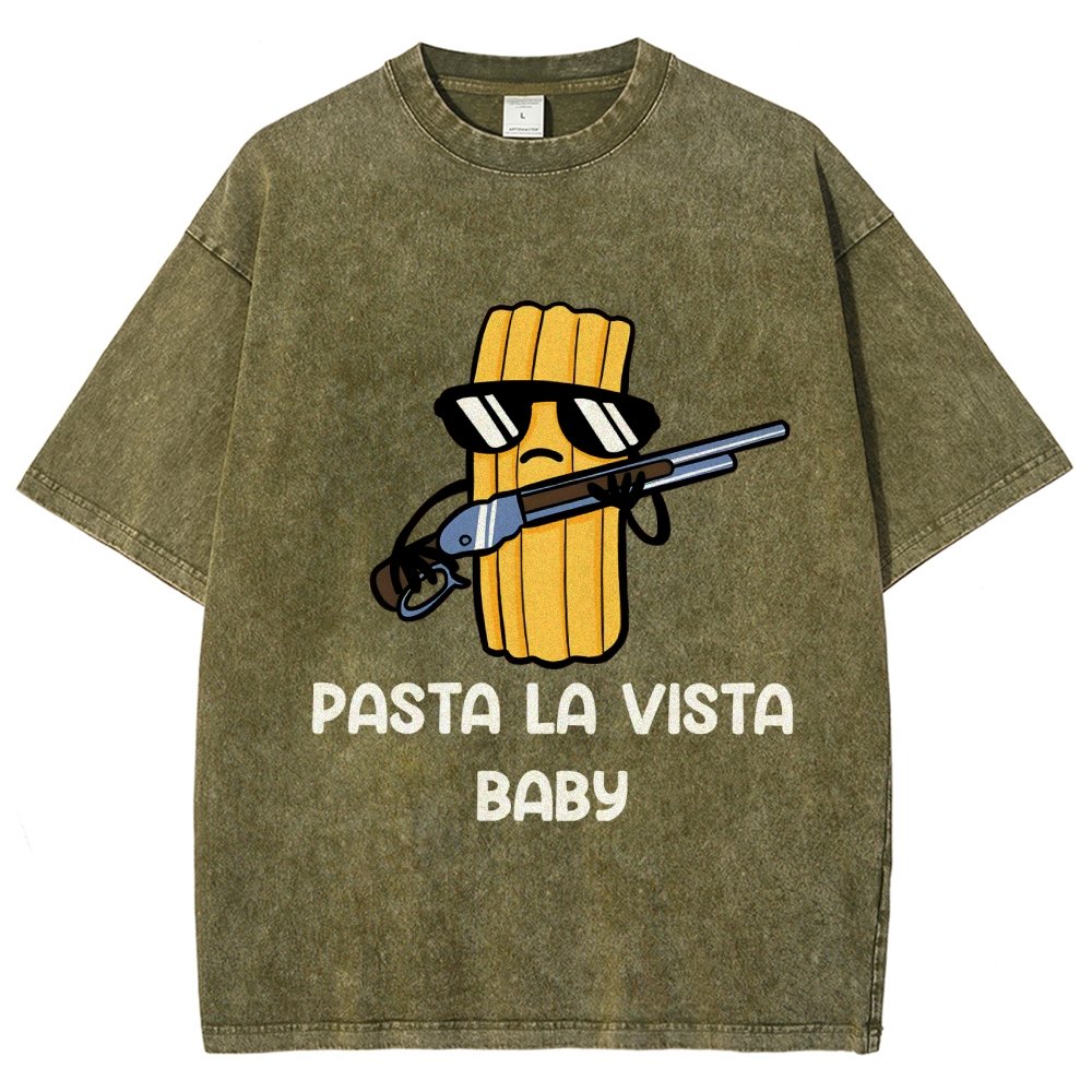 Pasta la Vista Baby Vintage Distressed T-shirt