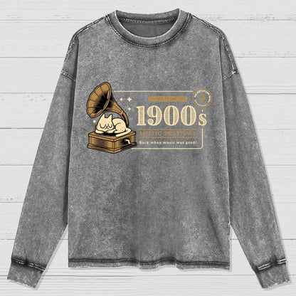 1900s Music Festival Washed Long Sleeve Tee 2509001398
