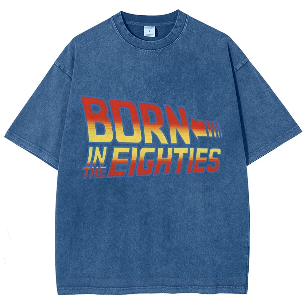 Born In The Eighties Vintage Distressed T-shirt