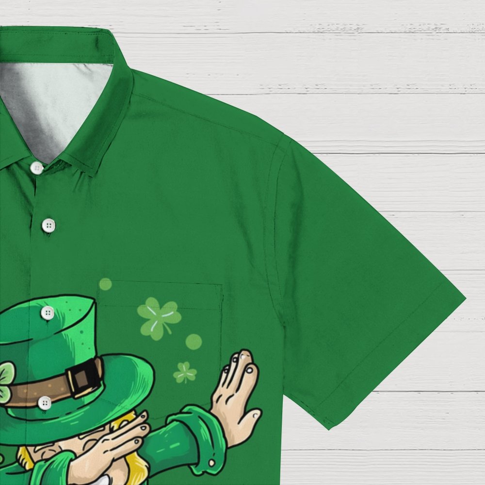 St. Patrick's Day Art Print Geek Hawaiian Shirt