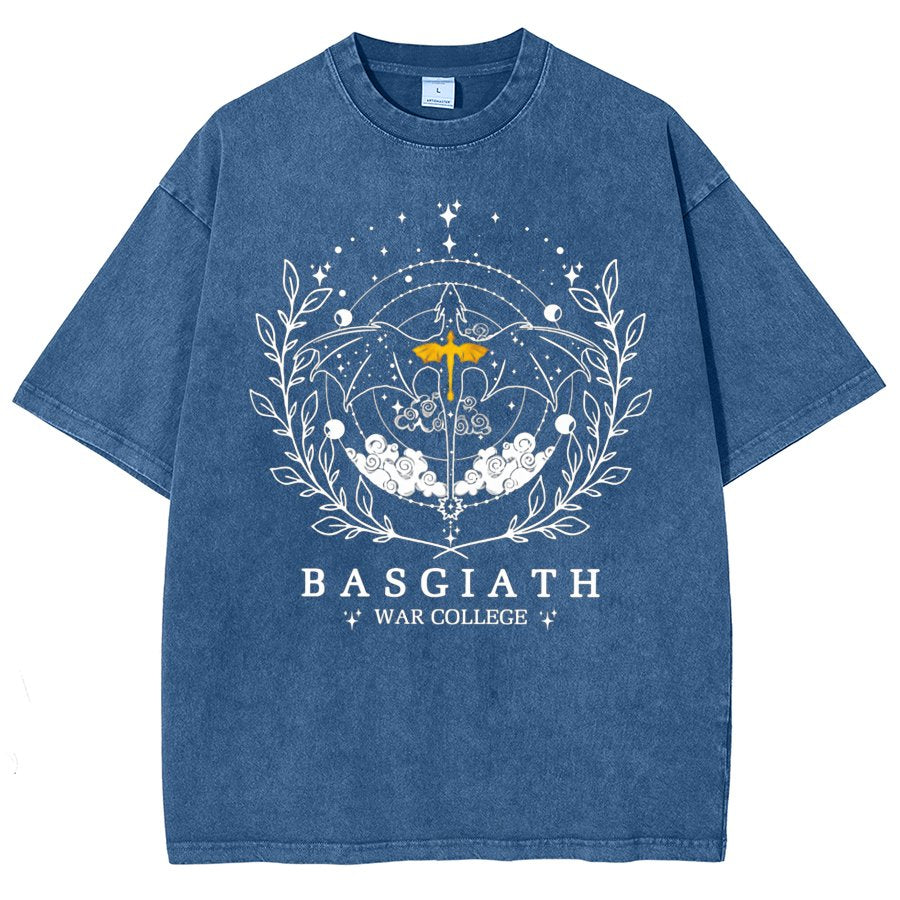 Fourth Wing Nerd Tee, Dragon Rider Bookish Vintage Distressed T-shirt