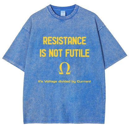 Resistance Is Futile Vintage Distressed T-shirt