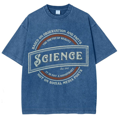 Old-Timey Science Vintage Distressed T-shirt