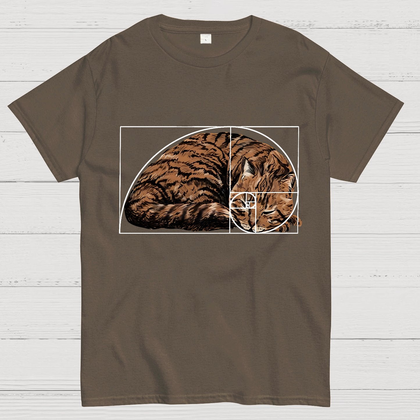 Fibonacci sequence Cat Geek T-Shirt