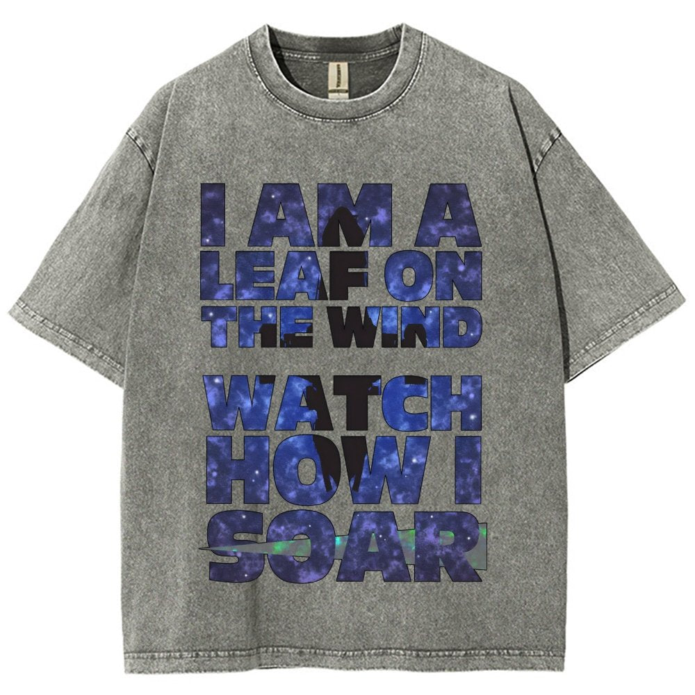 Leaf on the Wind Vintage Distressed T-shirt