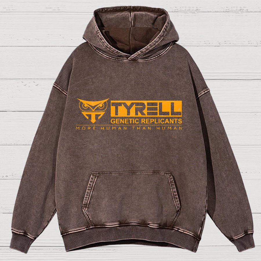More Human Than Human Vintage Distressed Hoodie