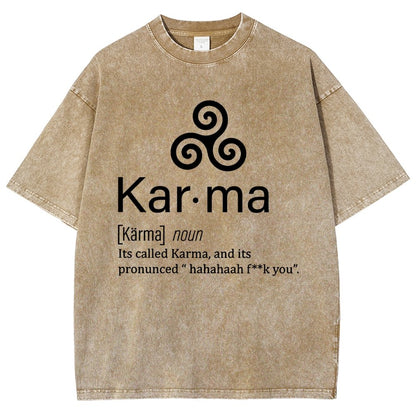 Karma definition Vintage Distressed T-shirt