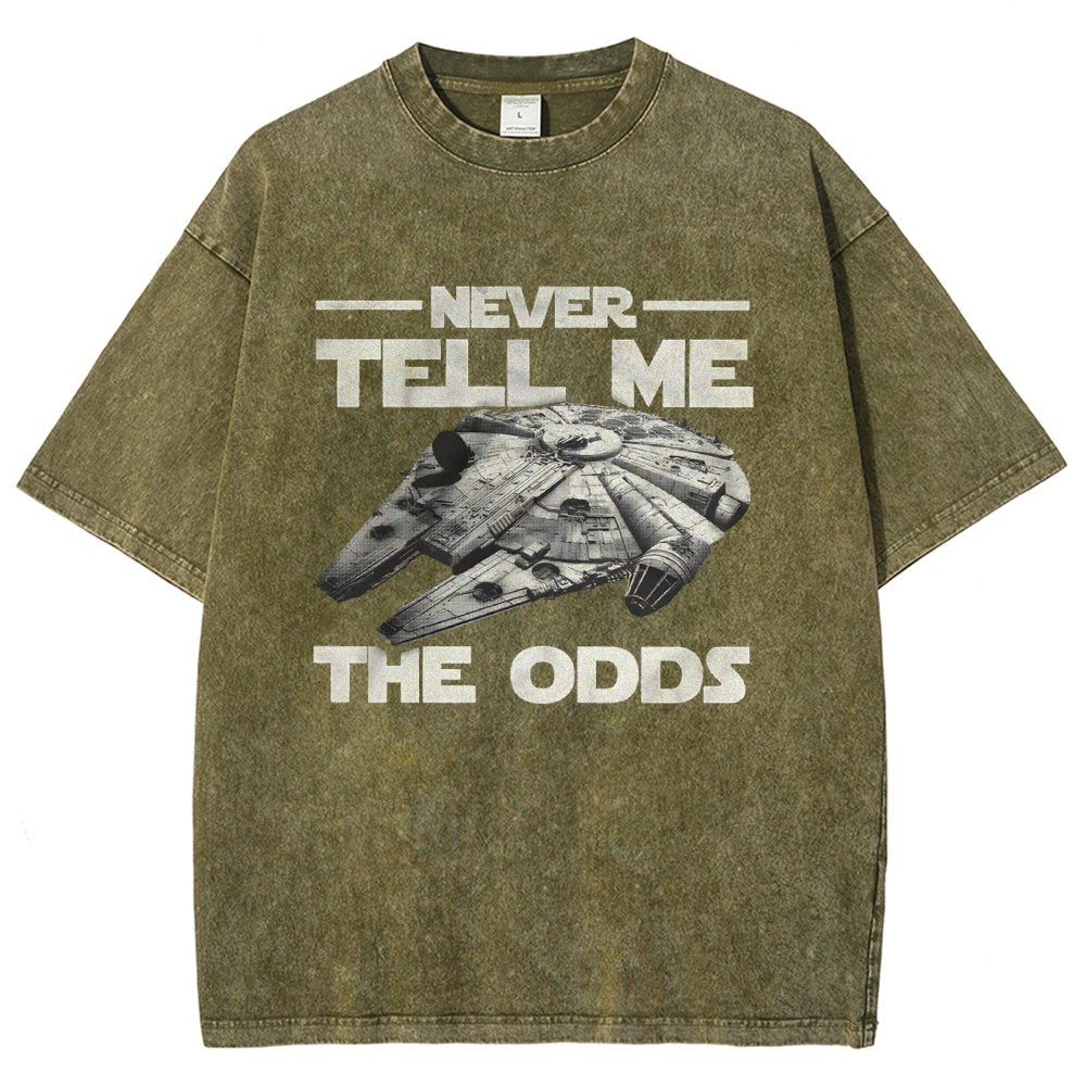 Never tell me the odds Vintage Distressed T-shirt