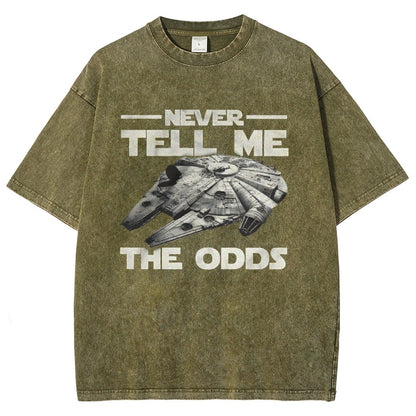 Never tell me the odds Vintage Distressed T-shirt