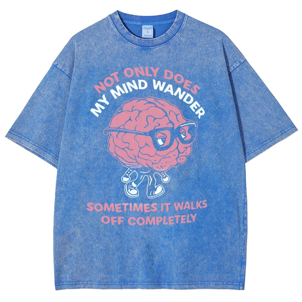 My Mind Wanders Vintage Distressed T-shirt