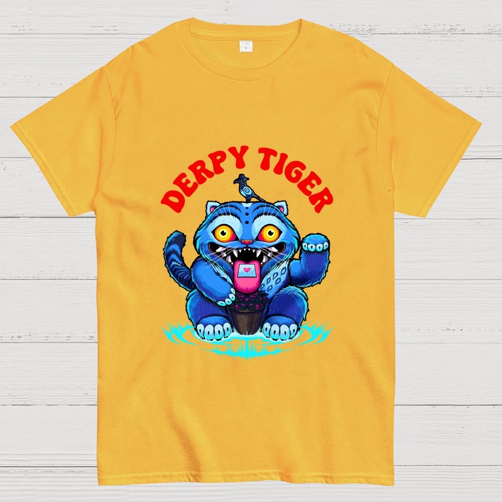 Derpy Tiger Geek T-Shirt