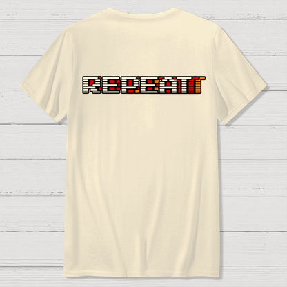 Eat Sleep Game Repeat  Front And Back Printing Geek T-Shirt