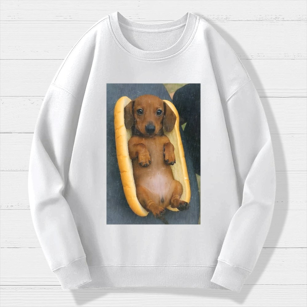 Real Hot Dog Geek Cotton Sweatshirt