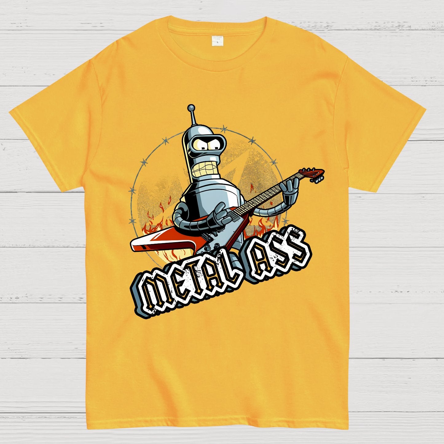 Robot Metal Rock Geek T-Shirt