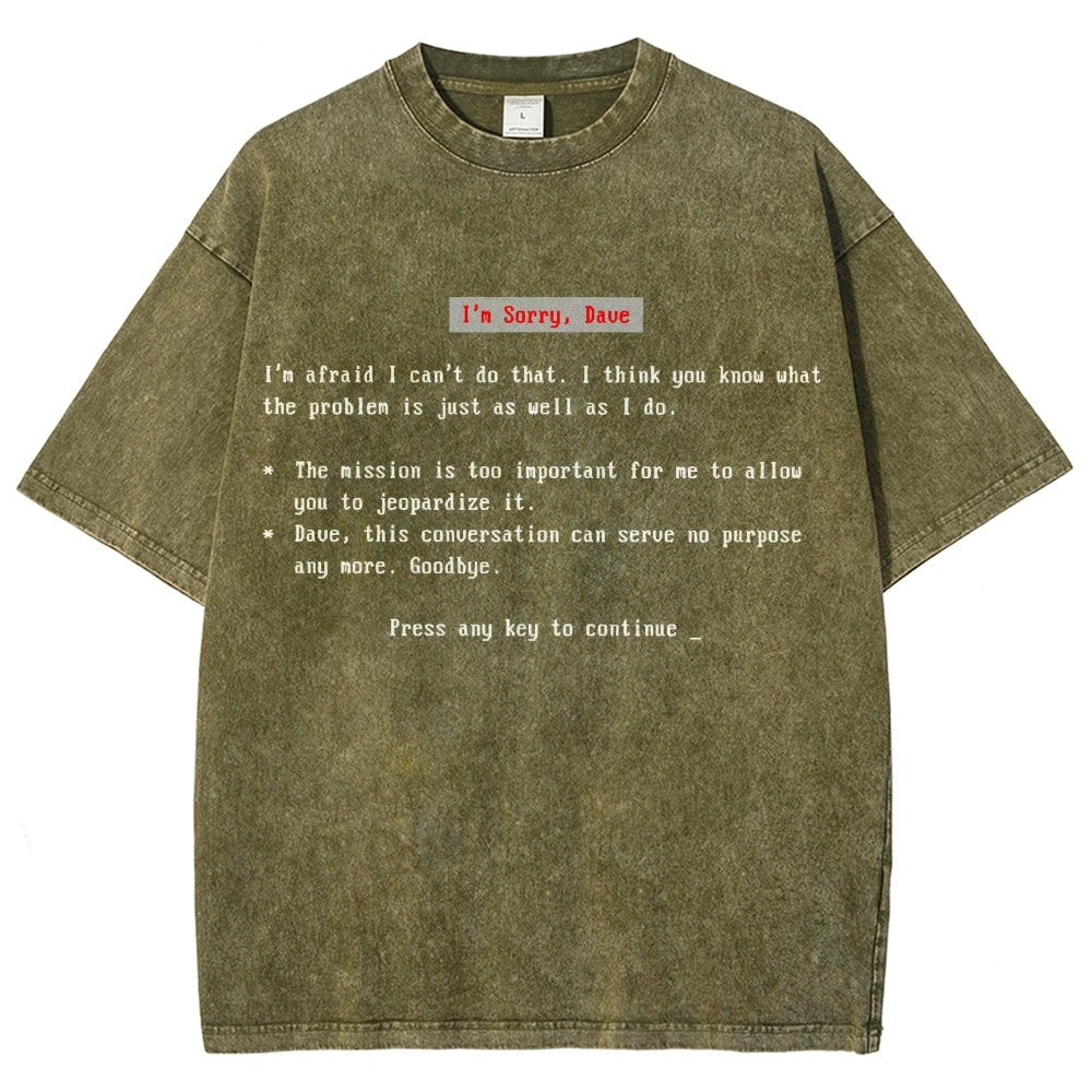 Blue Screen of AI Vintage Distressed T-shirt