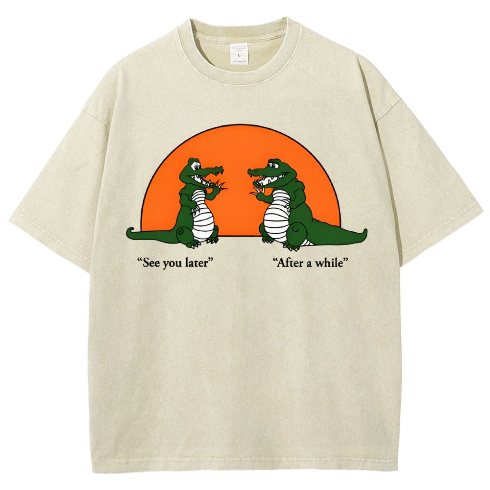 See You Later Alligator Vintage Distressed T-shirt