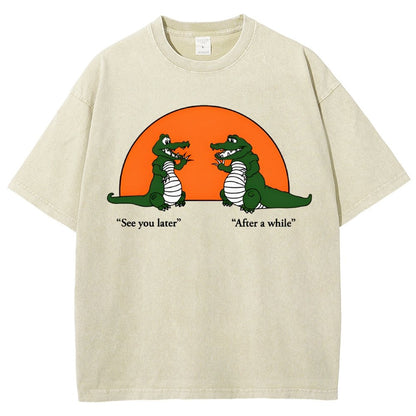 See You Later Alligator Vintage Distressed T-shirt