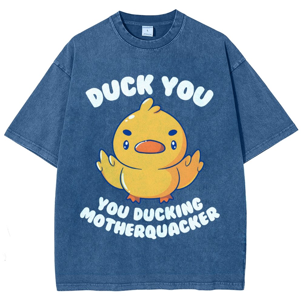 Ducking Motherquacker Vintage Distressed T-shirt