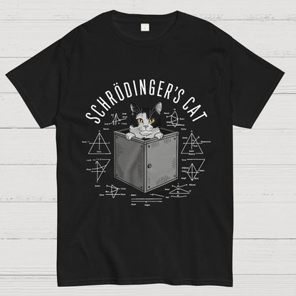 Schrodinger Cat In Box & Formulas Geeky T-Shirt