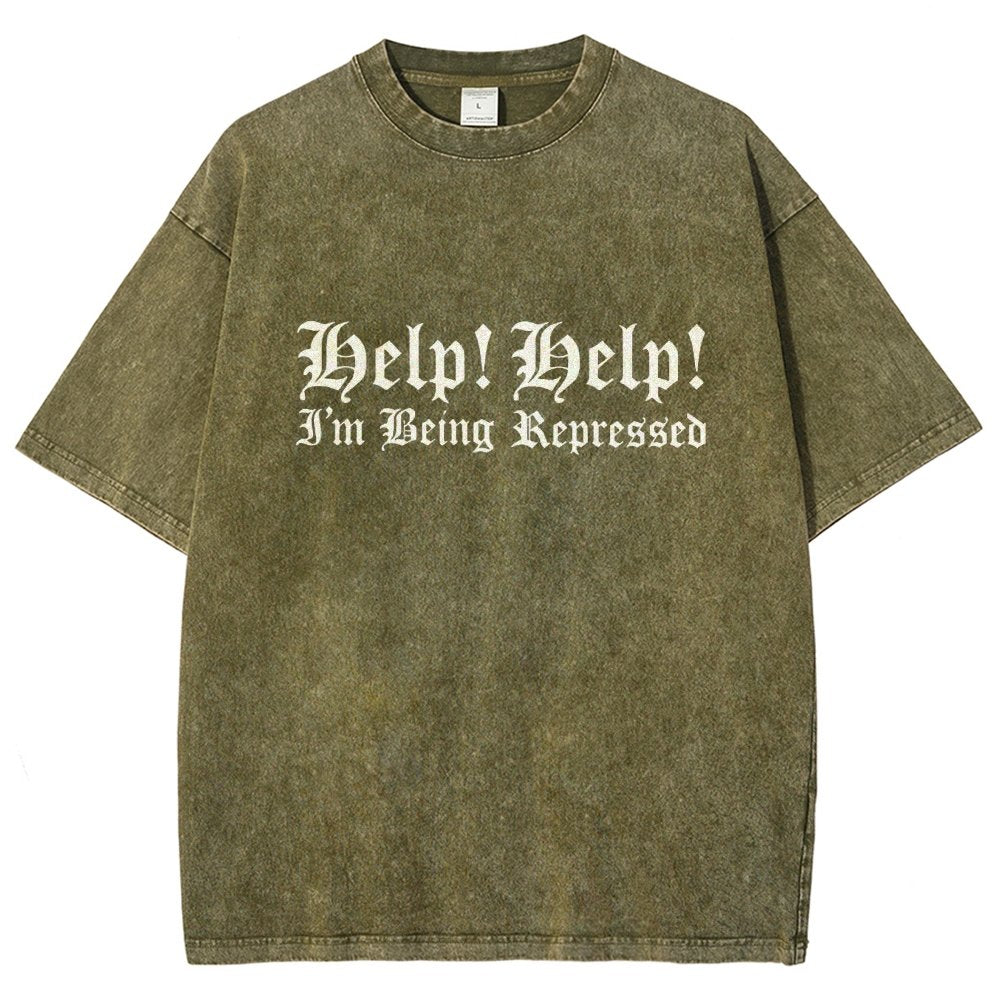 Help! Help! I'm being repressed Vintage Distressed T-shirt