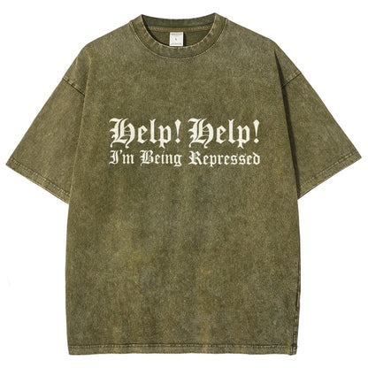 Help! Help! I'm being repressed Vintage Distressed T-shirt