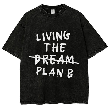 Living Plan B Vintage Distressed T-shirt
