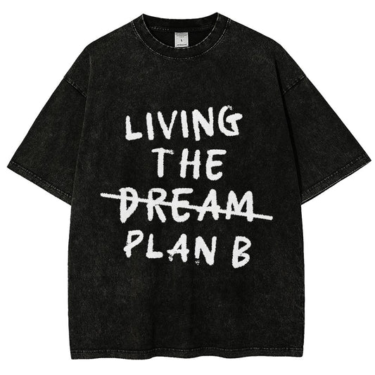 Living Plan B Vintage Distressed T-shirt
