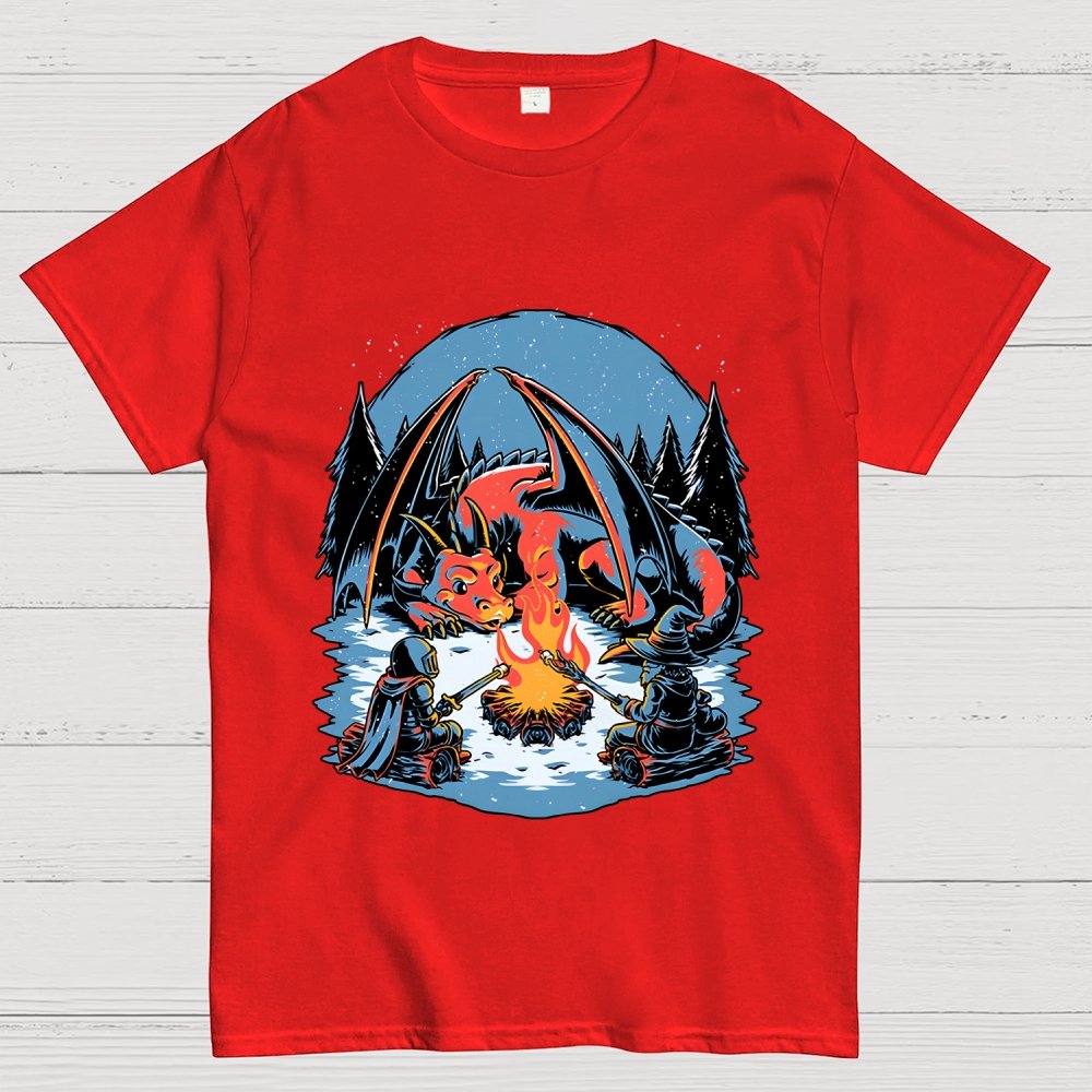 Cozy Dragon Fantasy Geek T-Shirt