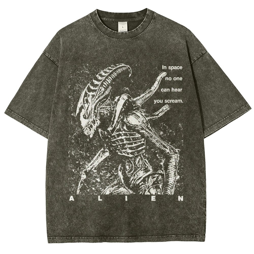 No One Can Hear You Scream Vintage Distressed T-shirt