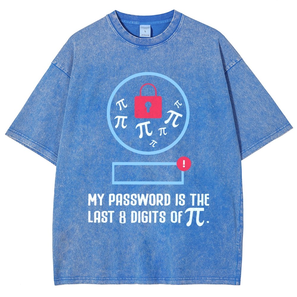 My Password the last digits Pi Day Vintage Distressed T-shirt