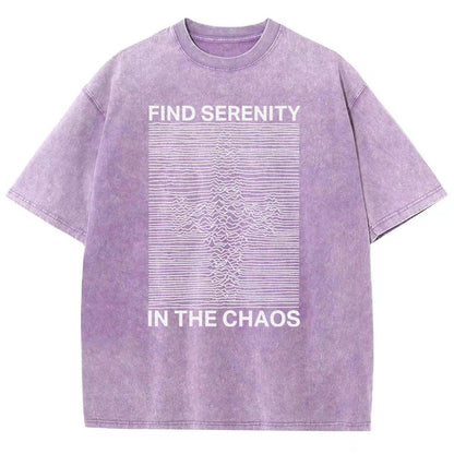 Serenity In Chaos Vintage Distressed T-shirt