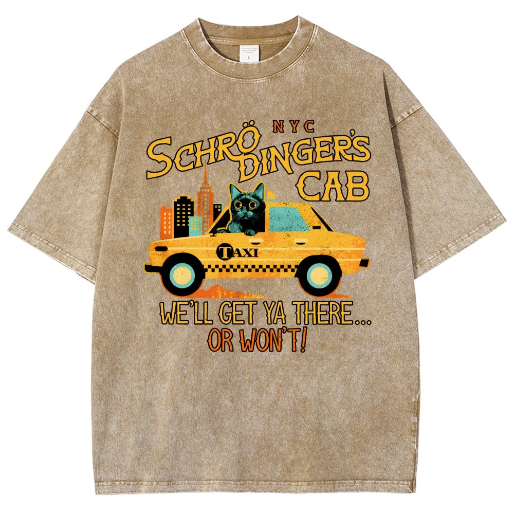 Schrodinger's Cab Vintage Distressed T-shirt