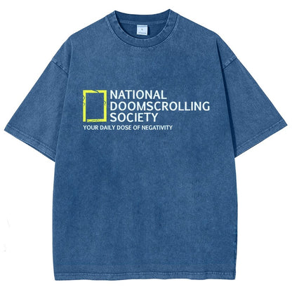 National Doomscrolling Society Vintage Distressed T-shirt