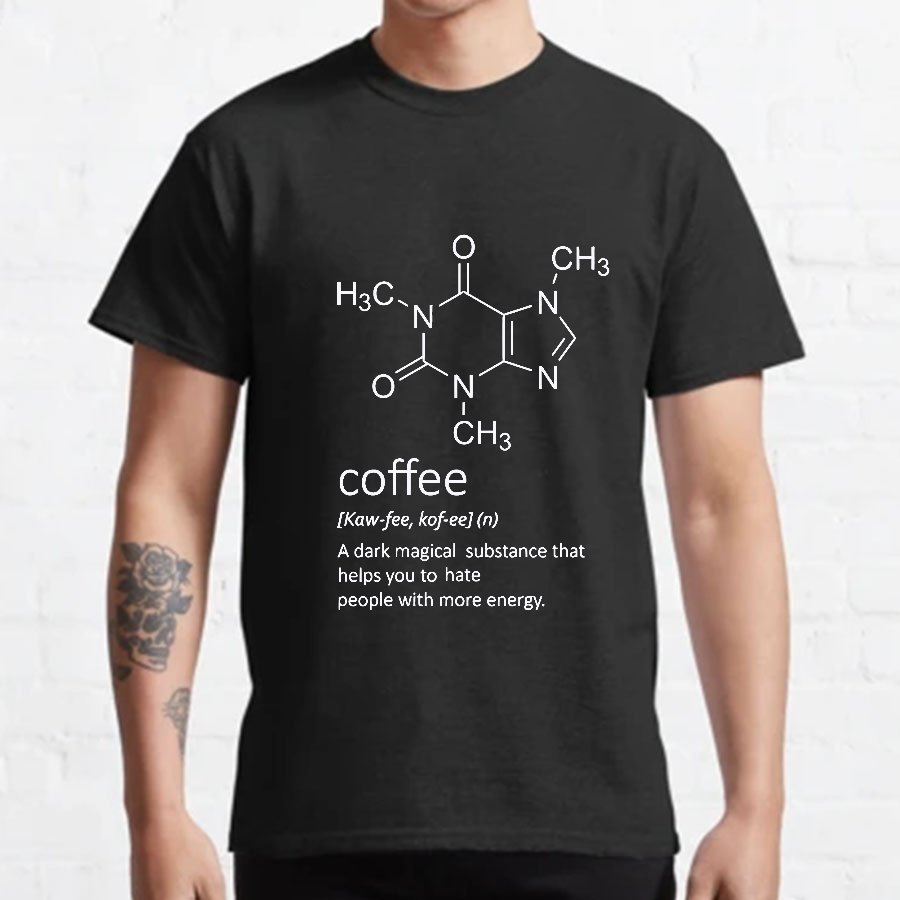 Caffeine Funny Coffee Geeky T-Shirt