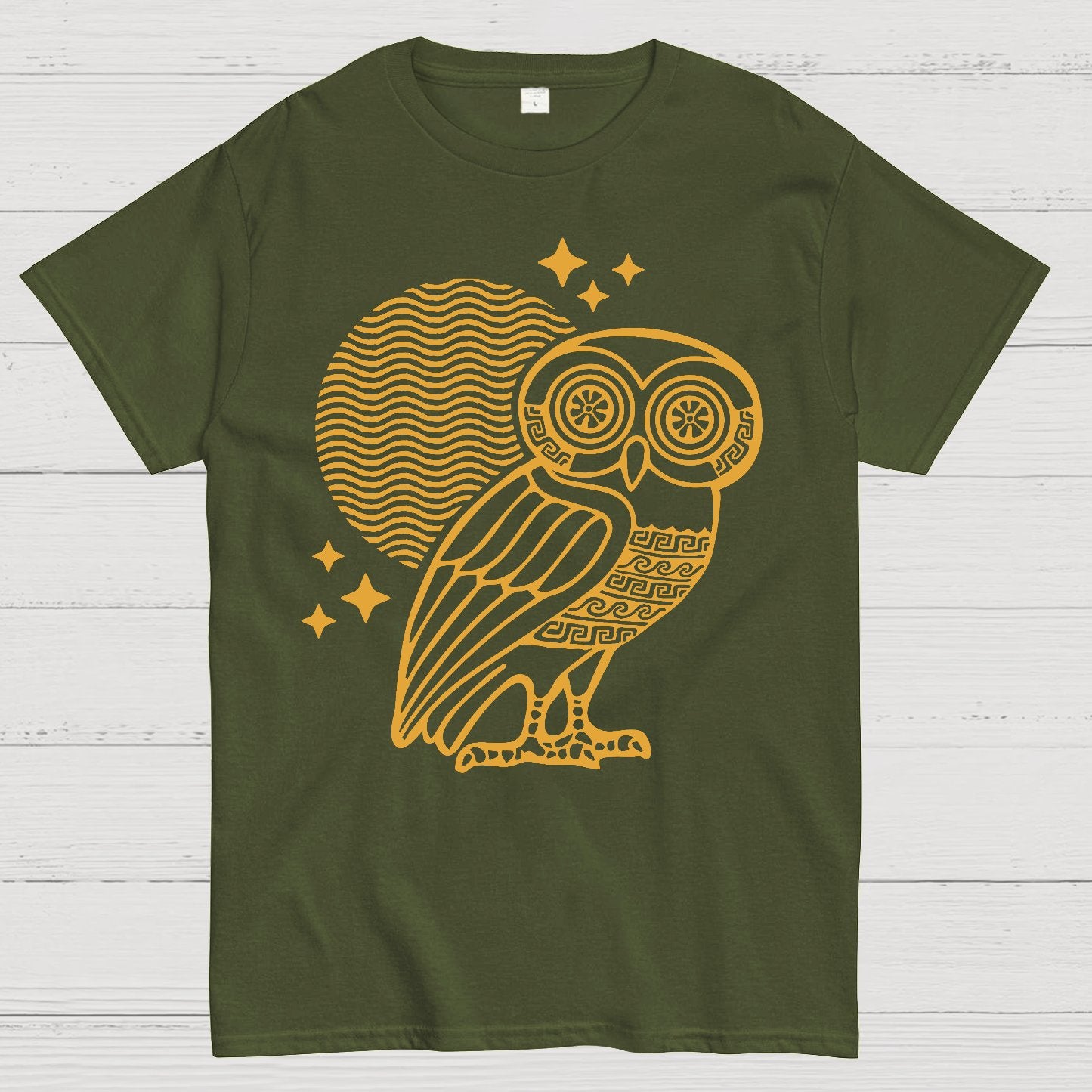 Ancient Greek Owl Geek T-Shirt