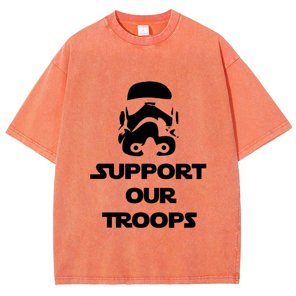 Support Our Troops Vintage Distressed T-shirt