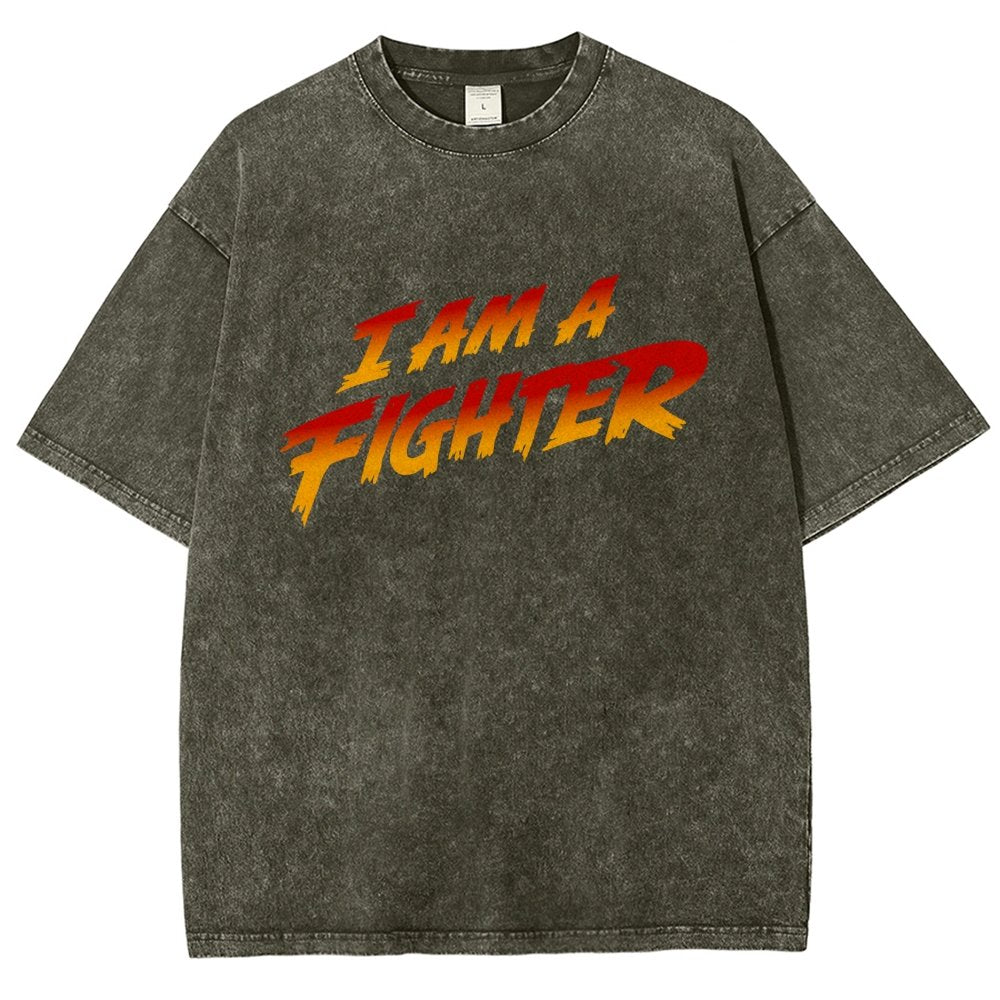 I Am A Fighter Vintage Distressed T-shirt