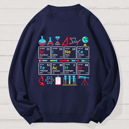 Teaching Science Geek Cotton Sweatshirt