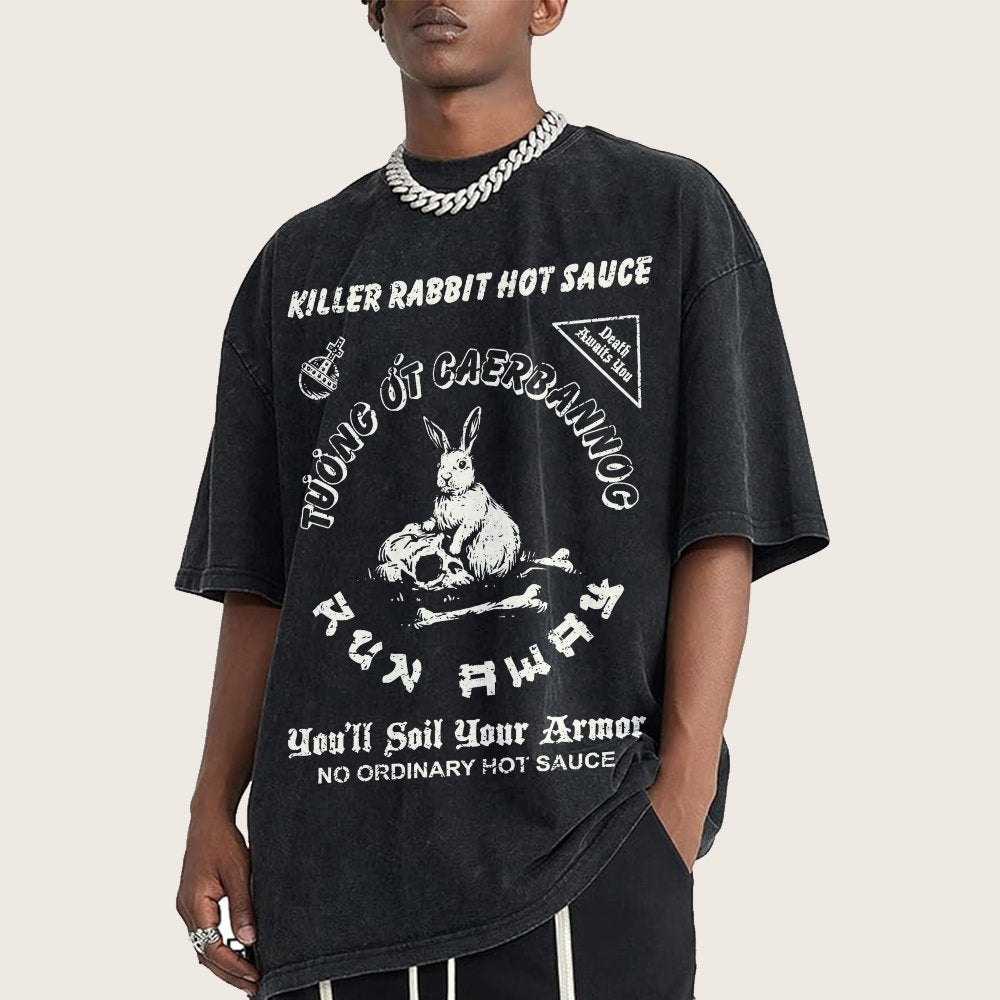 Killer Rabbit Hot Sauce Vintage Distressed T-shirt