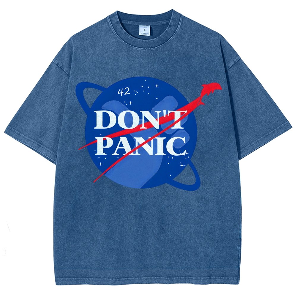 Don't Panic Vintage Distressed T-shirt