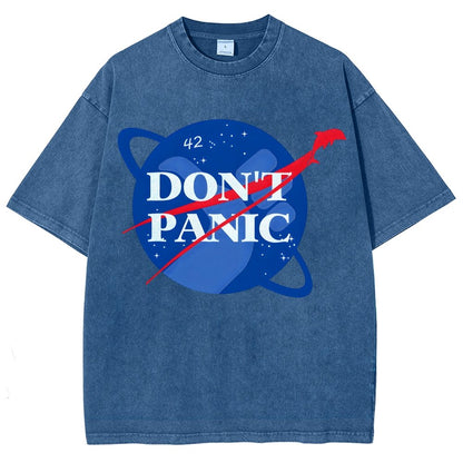 Don't Panic Vintage Distressed T-shirt