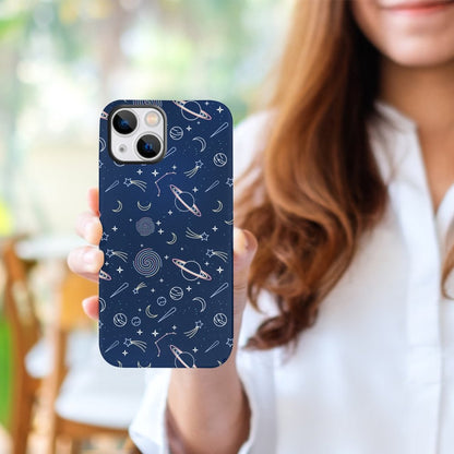 Space Planet Stick Figure Phone Cases
