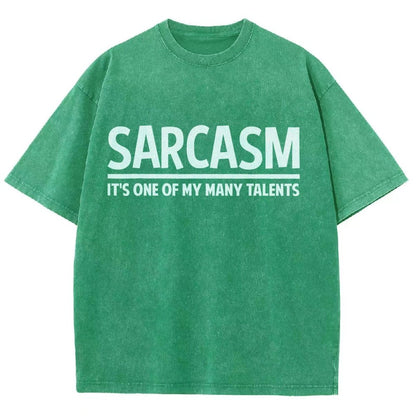 Sarcasm-Just One Of My Many Talents Vintage Distressed T-shirt
