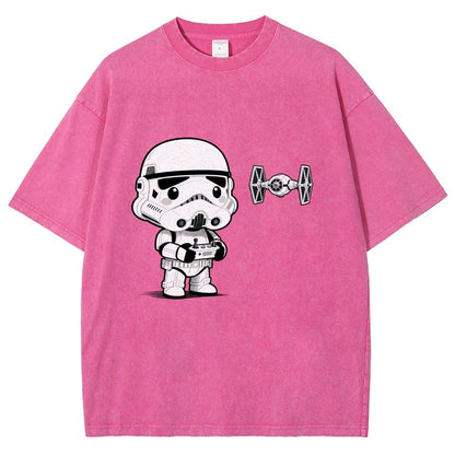 Soldiers learn about drones Vintage Distressed T-shirt